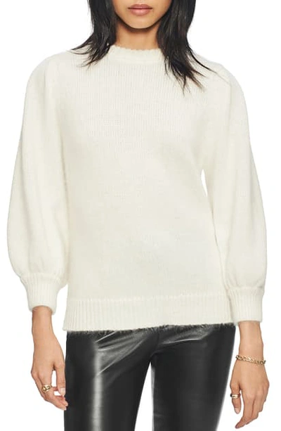 Shop Anine Bing Rosalind Angora & Wool Sweater In White