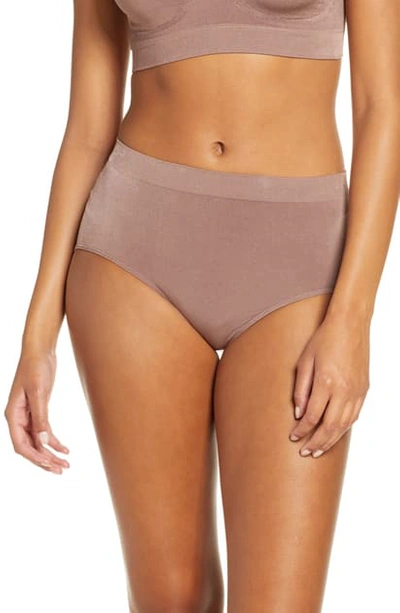 Shop Wacoal Brief B-smooth Seamless Brief In Deep Taupe