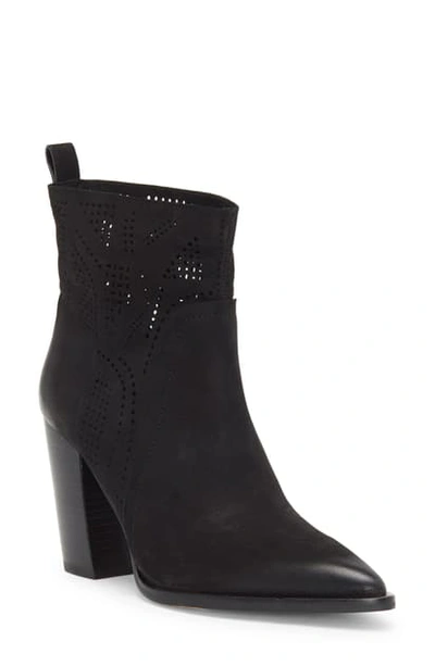 Shop Vince Camuto Catheryna Bootie In Black Leather