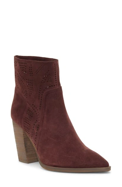 Shop Vince Camuto Catheryna Bootie In Wistful Mauve Suede