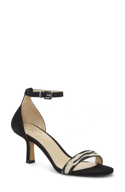 Shop Vince Camuto Rondera Sandal In Black/ Black Nubuck Leather