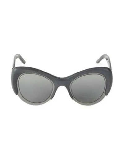 Shop Pomellato 48mm Cat Eye Sunglasses In Grey