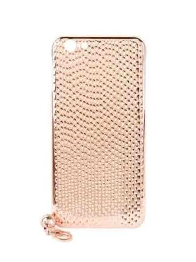 Shop La Mela Women's Cobra 18k Rose Gold Plated Iphone 6 & 6s Case In Pink