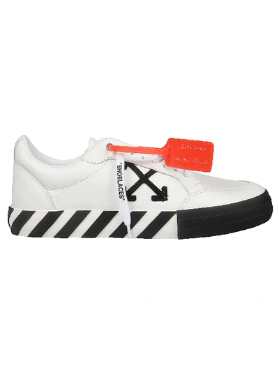 Shop Off-white Low Vulcanized Sneakers In Bianco