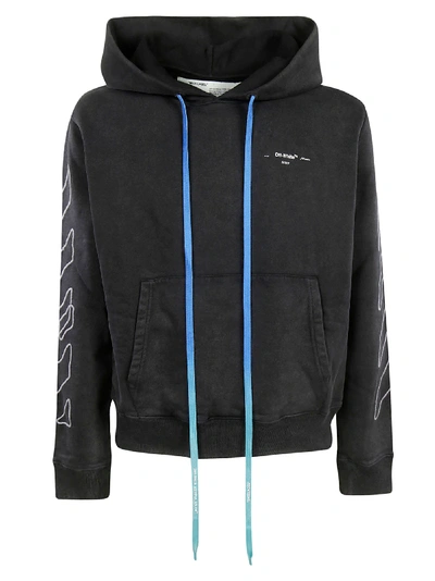 Shop Off-white Abstract Arrows Slim Hoodie In Nero Lavato