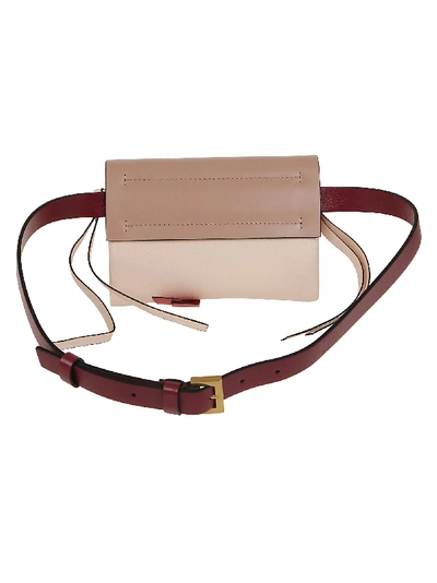 Shop Valentino Belt Bag In Rose Canelle Crema