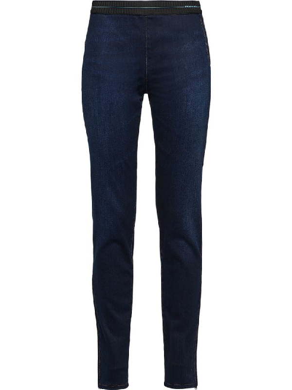 Prada Stretch Jeans In Blue | ModeSens
