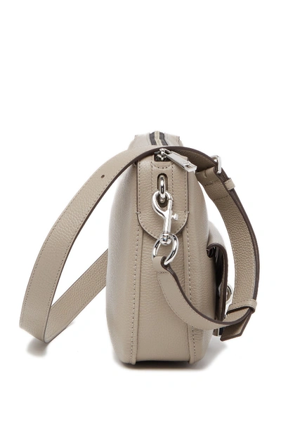 Shop Marc Jacobs Lock That Leather Messenger Bag In Mink