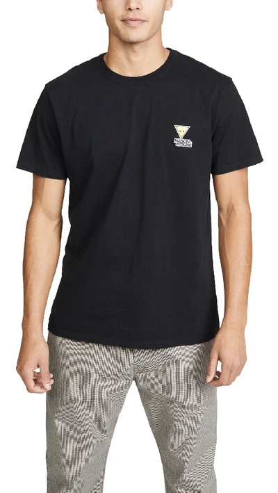 Shop Maison Kitsuné Short Sleeve T-shirt With Smiley Fox In Black