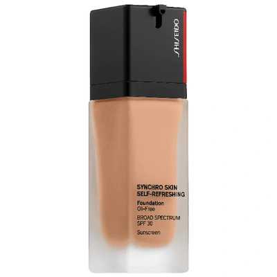 Shop Shiseido Synchro Skin Self-refreshing Foundation Spf 30 350 - Maple 1.0 oz/ 30 ml