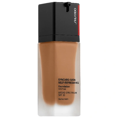 Shop Shiseido Synchro Skin Self-refreshing Foundation Spf 30 420 - Bronze 1.0 oz/ 30 ml