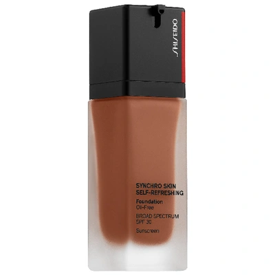 Shop Shiseido Synchro Skin Self-refreshing Foundation Spf 30 520 - Rosewood 1.0 oz/ 30 ml