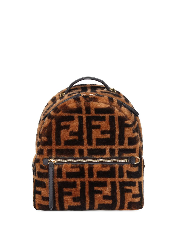 fendi shearling backpack