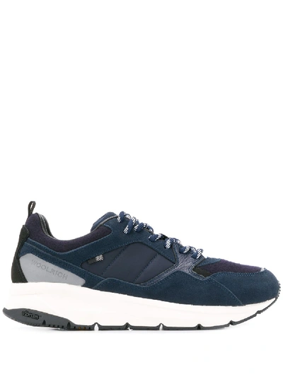 Shop Woolrich Runner Sneakers In Blue