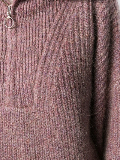 Shop Isabel Marant Étoile Myclan Turtle Neck Sweater In Pink