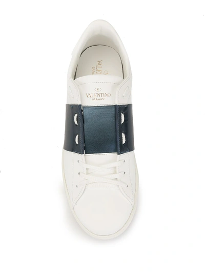 Shop Valentino Open Low-top Trainer In White