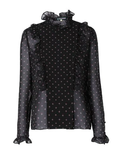 Shop Alexa Chung Blouses In Black