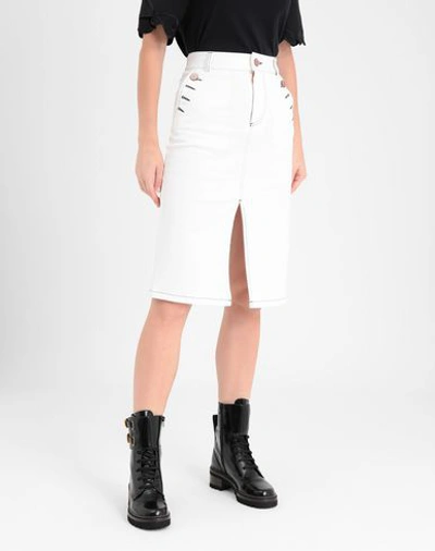 Shop See By Chloé Denim Skirt In White