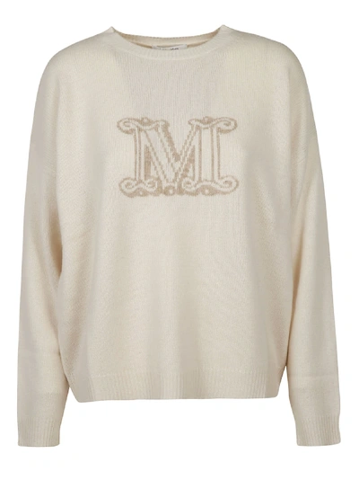 Shop Max Mara Cannes Sweater In White