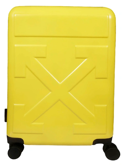 Shop Off-white Arrow Suitcase In Giallo