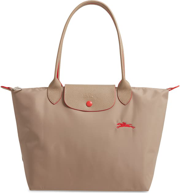longchamp le pliage club medium shoulder tote bag