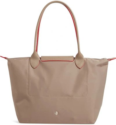 Shop Longchamp Le Pliage Club Small Shoulder Tote In Mink