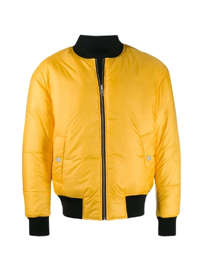 Shop Calvin Klein Jeans Est.1978 1978 Zipped Padded Jacket In Yellow