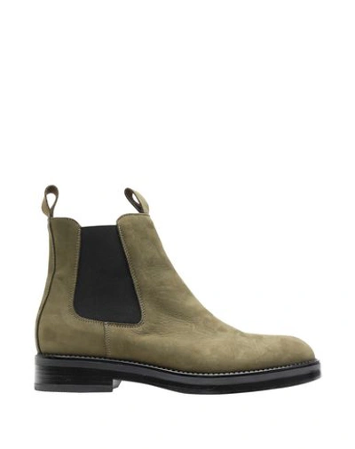 Shop 8 By Yoox Ankle Boots In Military Green