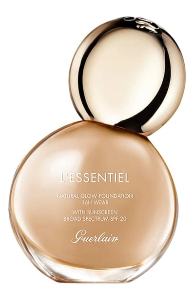 Shop Guerlain L'essentiel Natural 16-hour Wear Foundation Spf 20 - 35n Beige