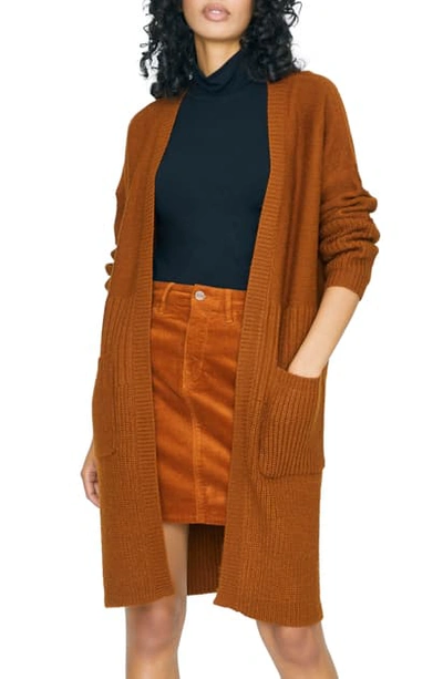 Shop Sanctuary Cozy On Up Long Cardigan In Earth Stone