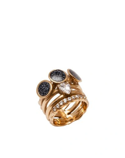 Shop Voodoo Jewels Fadia Woman Ring Gold Size 5.25 Bronze, Resin