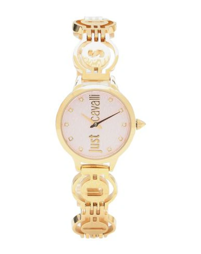 Shop Just Cavalli Wrist Watch In Gold
