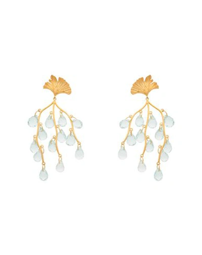 Shop Apples & Figs Earrings In Gold