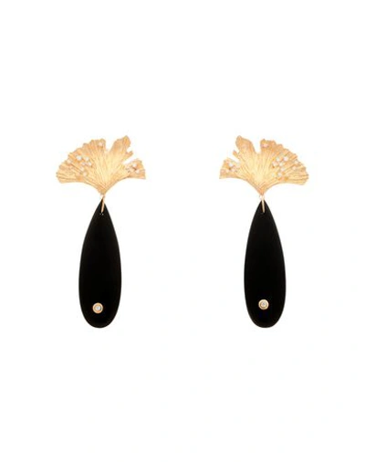 Shop Apples & Figs Earrings In Black