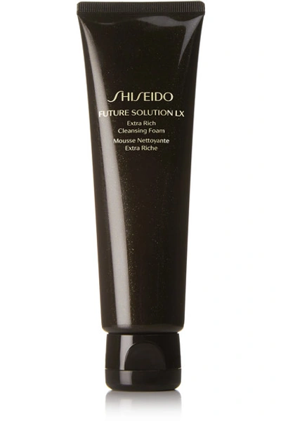 Shop Shiseido Future Solution Lx Extra Rich Cleansing Foam, 125ml - One Size In Colorless