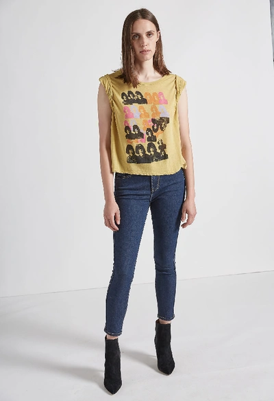 Shop Current Elliott The Clary Tee In Golden Palm