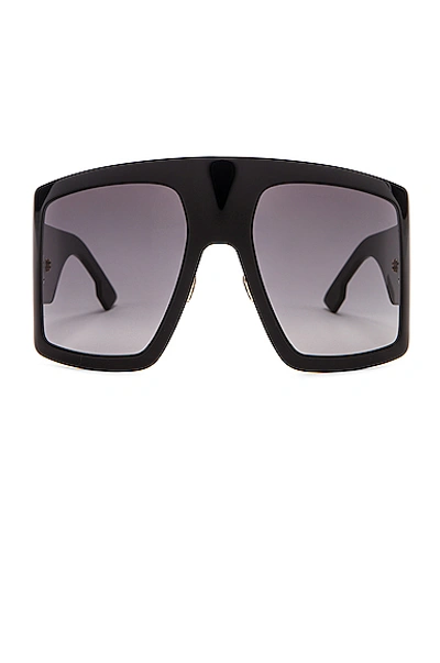Shop Dior Solight Shield Sunglasses In Black