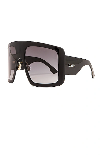 Shop Dior Solight Shield Sunglasses In Black