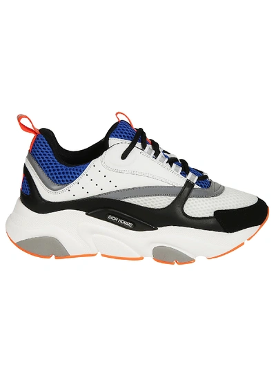 Shop Dior B22 Sneakers In White/blue