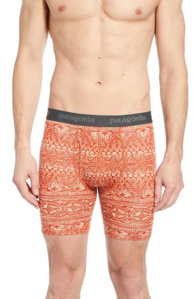 Shop Patagonia Essential Boxer Briefs In Adobe