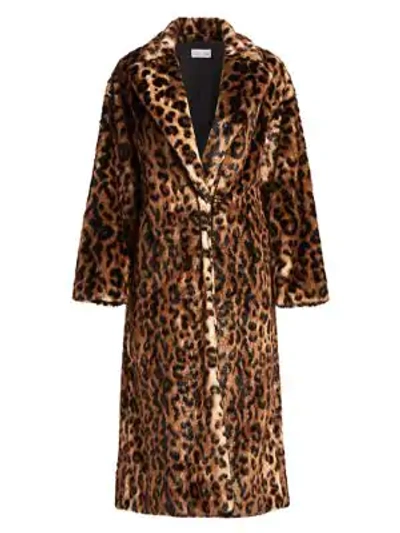 Shop Red Valentino Leopard-print Faux Fur Coat