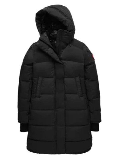 Shop Canada Goose Alliston Packable Down Coat In Black