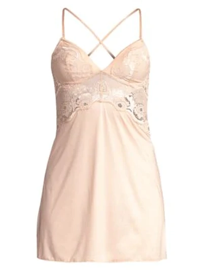 Shop Wacoal Style Standard Chemise In Rose Dust