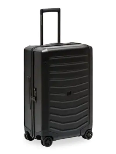 Shop Porsche Design Medium Hardcase Roadster Suitcase In Black
