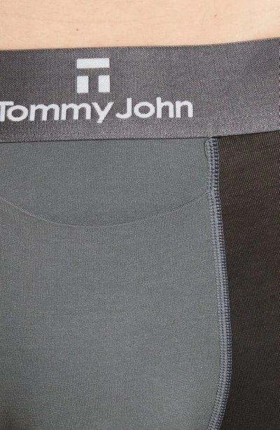 Shop Tommy John Second Skin Wave Colorblock Trunks In Black/turbulence