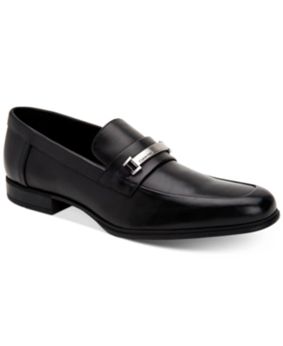 Shop Calvin Klein Men's Dale Bit Loafers Men's Shoes In Black