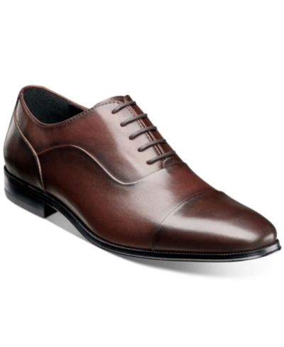 Shop Florsheim Jetson Cap-toe Lace-up Oxfords Men's Shoes In Brown