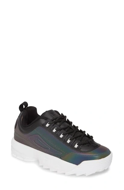 Shop Fila Disruptor Ii Phase Shift Sneaker In Black/ White/ White