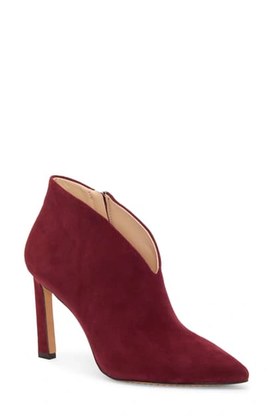 Shop Vince Camuto Sestrind Bootie In Ribbon Red Suede