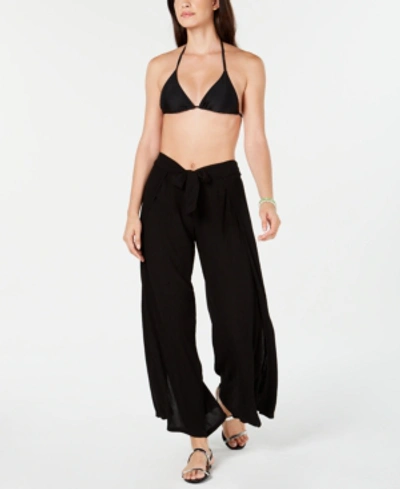 Shop Becca Modern Muse Wrap Cover-up Pants Women's Swimsuit In Black